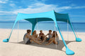 Easierhike 10'x10' Beach Tent Sun Shelter, UPF 50+ Windproof Beach Canopy for 8-10 People, Portable with Carry Bag, Easy Setup for Outdoor